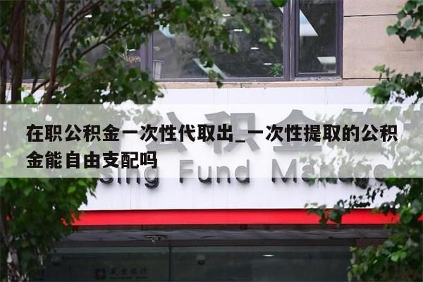 在职公积金一次性代取出_一次性提取的公积金能自由支配吗